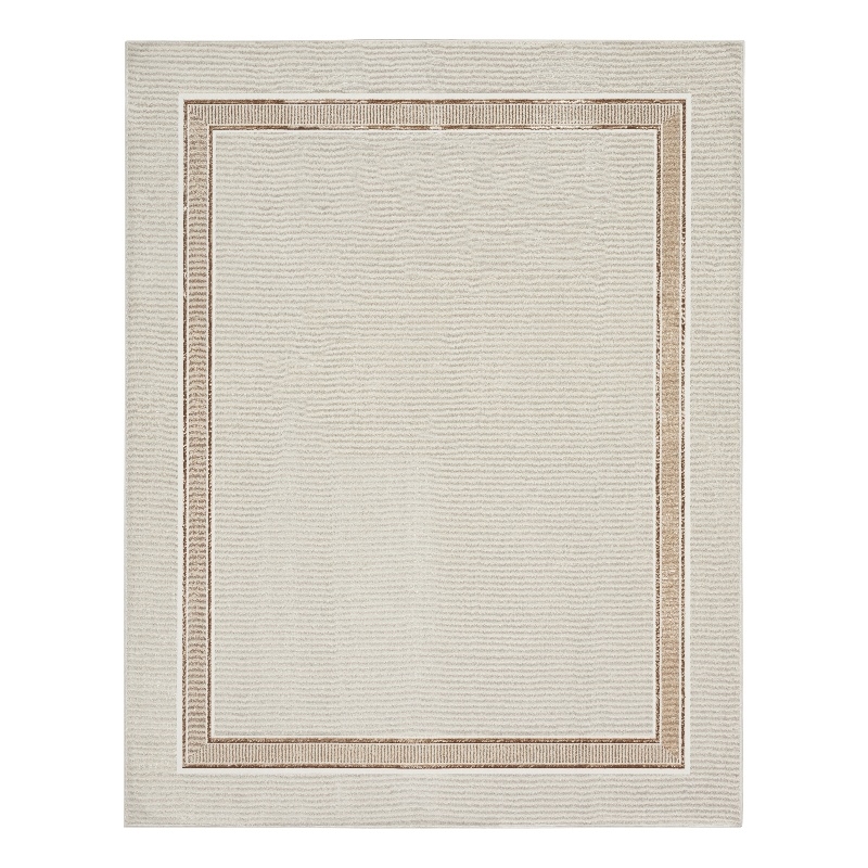 Nourison Glam 9' x 12' Ivory Cream Contemporary Indoor Rug