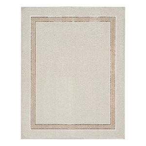 Nourison Glam 9' x 12' Ivory Cream Contemporary Indoor Rug
