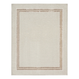 Nourison Glam 7'10&quot x 9'10&quot Ivory Cream Contemporary Indoor Rug