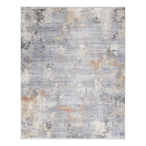 Nourison Modern Abstract 7'10&quot x 10' Grey Blue Modern Indoor Rug