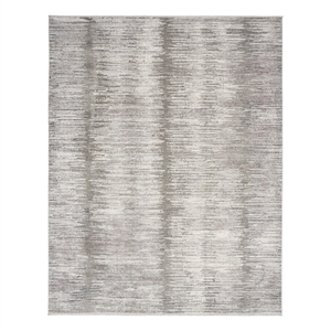 Nourison Modern Abstract 7'10&quot x 10' Grey White Modern Indoor Rug