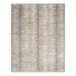 Nourison Modern Abstract 7'10&quot x 10' Grey Gold Modern Indoor Rug