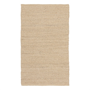Nourison Natural Jute 3' x 5' Bleached/ Beige Fabric Indoor Rug