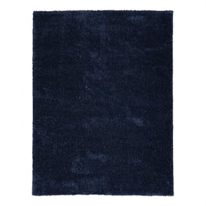 Nourison Pacific Shag 5'3&quot x 7'3&quot Navy Shag Indoor Rug