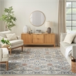 Nourison Allur 6' x 9' Gray Fabric Bohemian Area Rug (6' x 9')