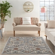 Nourison Allur 4' x 6' Gray Fabric Bohemian Area Rug (4' x 6')