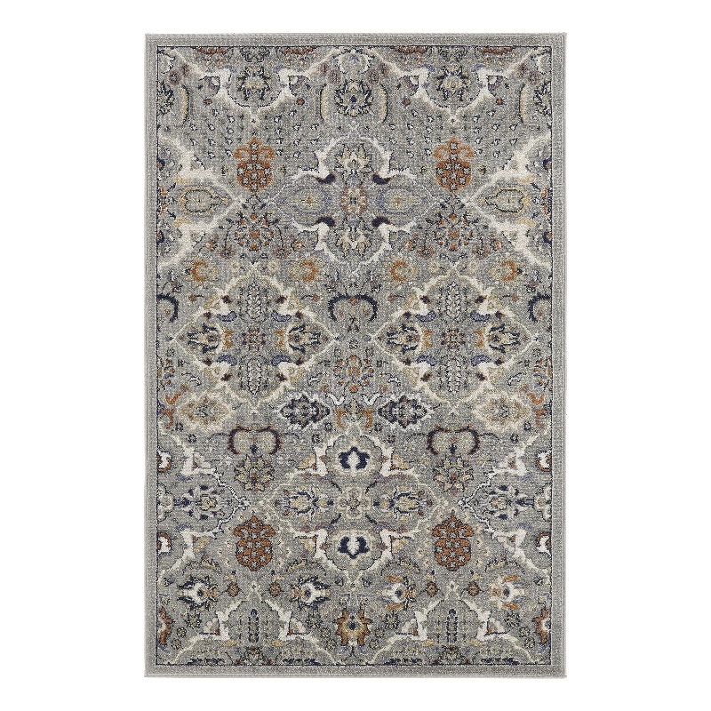 Nourison Allur 4' x 6' Gray Fabric Bohemian Area Rug (4' x 6')