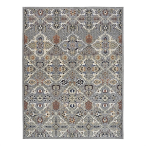 Nourison Allur 9' x 12' Gray Fabric Bohemian Area Rug (9' x 12')