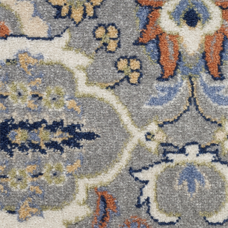 Nourison Allur 8' x 10' Gray Fabric Bohemian Area Rug (8' x 10')