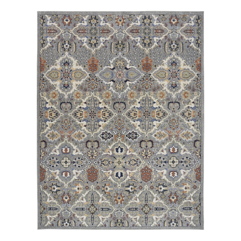 Nourison Allur 8' x 10' Gray Fabric Bohemian Area Rug (8' x 10')
