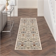 Nourison Allur 8' Runner Beige Fabric Bohemian Area Rug (8' Runner)