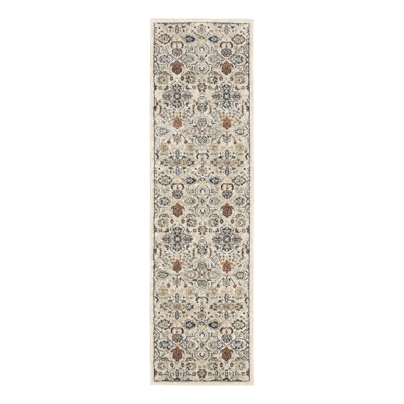 Nourison Allur 8' Runner Beige Fabric Bohemian Area Rug (8' Runner)