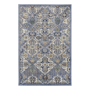 Nourison Allur 5' x 7' Light Blue Fabric Bohemian Area Rug (5' x 7')