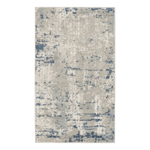 Nourison Concerto 2' x 4' Ivory Gray Blue Fabric Modern Area Rug (2' x 4')