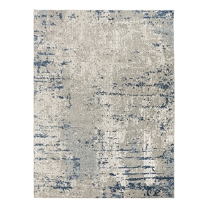 Nourison Concerto 7' x 10' Ivory Gray Blue Fabric Modern Area Rug (7' x 10')