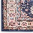 Nourison Home Fulton 5' Runner Fabric Navy Blue Vintage Flatweave Indoor Rug