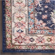 Nourison Home Fulton 5' Runner Fabric Navy Blue Vintage Flatweave Indoor Rug