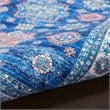 Nourison Home Fulton 2' x 3' Fabric Blue Vintage Flatweave Indoor Area Rug
