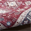 Nourison Home Fulton 5' Runner Fabric Red Vintage Flatweave Indoor Area Rug