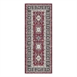 Nourison Home Fulton 5' Runner Fabric Red Vintage Flatweave Indoor Area Rug