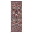 Nourison Home Fulton 5' Runner Fabric Red Vintage Flatweave Indoor Area Rug