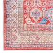 Nourison Home Fulton 5' Runner Fabric Red Vintage Flatweave Indoor Area Rug