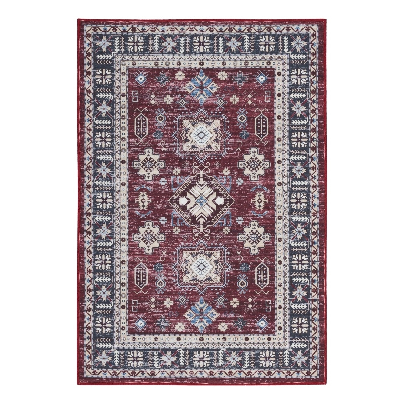 Nourison Home Fulton 2' x 3' Fabric Red Vintage Flatweave Indoor Area Rug
