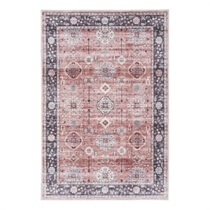 Nourison Home Fulton 2' x 3' Fabric Rust Red Vintage Flatweave Indoor Area Rug