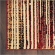 Nourison Home Grafix 8' Runner Fabric Brick Red Multicolor Modern Indoor Rug