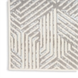 Nourison Home Grafix 2' x 4' Fabric Gray Modern Indoor Area Rug