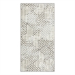 Nourison Home Grafix 2' x 4' Fabric Gray Modern Indoor Area Rug