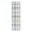 Nourison Home Grafix 8' Runner Fabric Ivory Blue Farmhouse Indoor Rug
