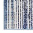 Nourison Home Grafix 8' x 10' Fabric Blue Grey Modern Indoor Area Rug