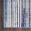 Nourison Home Grafix 8' x 10' Fabric Blue Grey Modern Indoor Area Rug