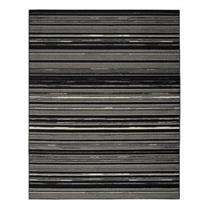 Nourison Home Grafix 5' x 7' Fabric Black White Modern Indoor Area Rug