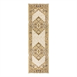 Nourison Home Grafix 8' Runner Cream Multicolor Vintage Indoor Rug