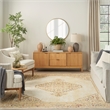 Nourison Home Grafix 5' x 7' Fabric Cream Multicolor Vintage Indoor Rug
