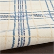 Nourison Home Jubilant 2' x 4' Fabric Ivory Navy Farmhouse Indoor Rug