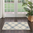 Nourison Home Jubilant 2' x 4' Fabric Ivory Navy Farmhouse Indoor Rug