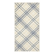 Nourison Home Jubilant 2' x 4' Fabric Ivory Navy Farmhouse Indoor Rug