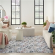Nourison Home Nourison Washables 4' x 6' Grey Multicolor Contemporary Indoor Rug