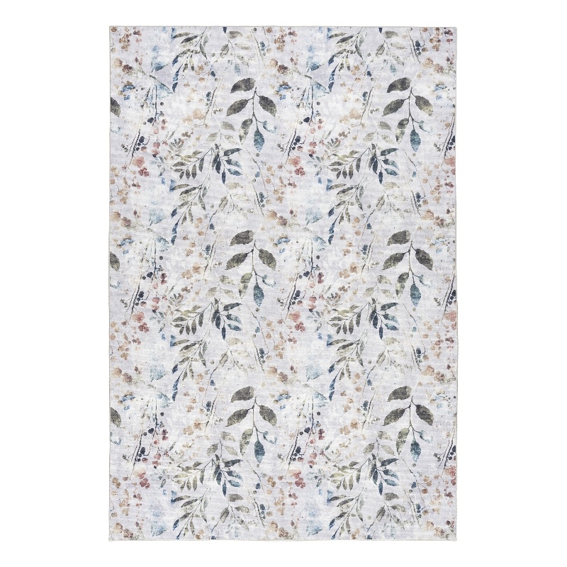 Nourison Home Nourison Washables 4' x 6' Grey Multicolor Contemporary Indoor Rug