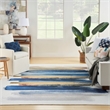 Nourison Home Nourison Washables 5' x 7' Blue Multicolor Modern Indoor Rug