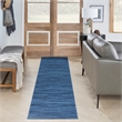 Nourison Home Nourison Washables 8' Runner Blue Modern Indoor Rug