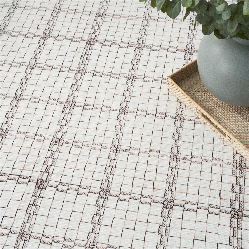 Nourison Home Nourison Washables 9' x 12' Modern Indoor Rug in Ivory