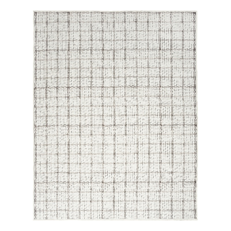 Nourison Home Nourison Washables 9' x 12' Modern Indoor Rug in Ivory