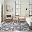 Nourison Home Nourison Washables 4' x 6' Navy Multicolor Vintage Indoor Rug