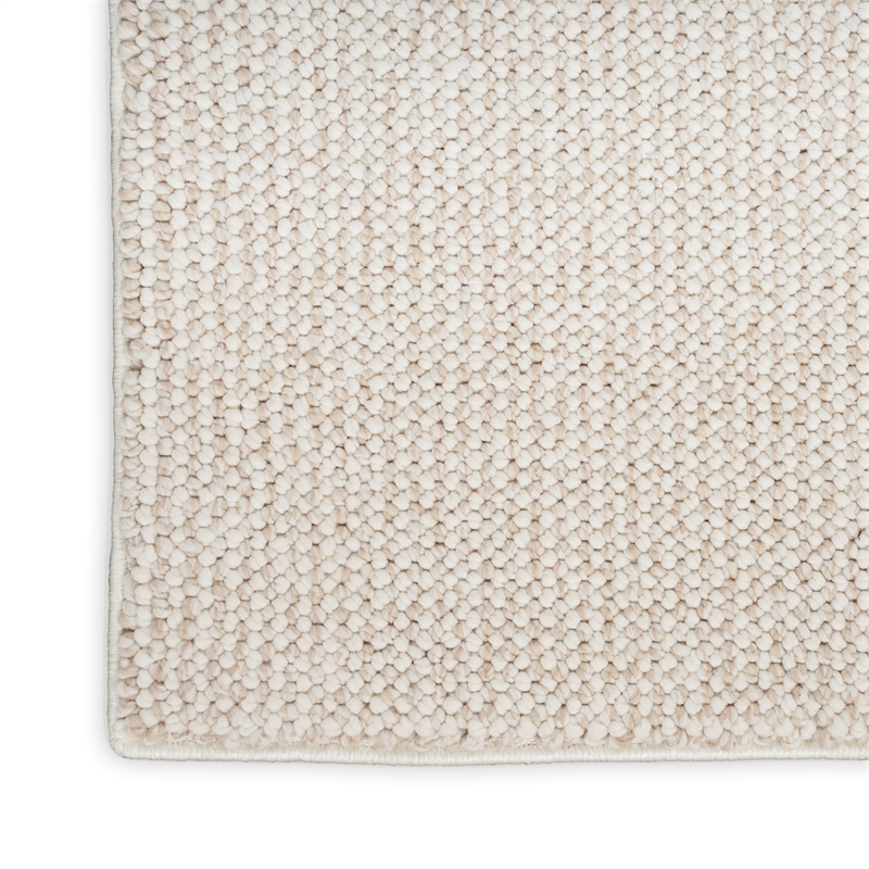 Nourison Home Textured Home 2' x 4' Ivory Beige Farmhouse Indoor Rug