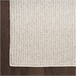 Nourison Home Textured Home 2' x 4' Ivory Beige Farmhouse Indoor Rug