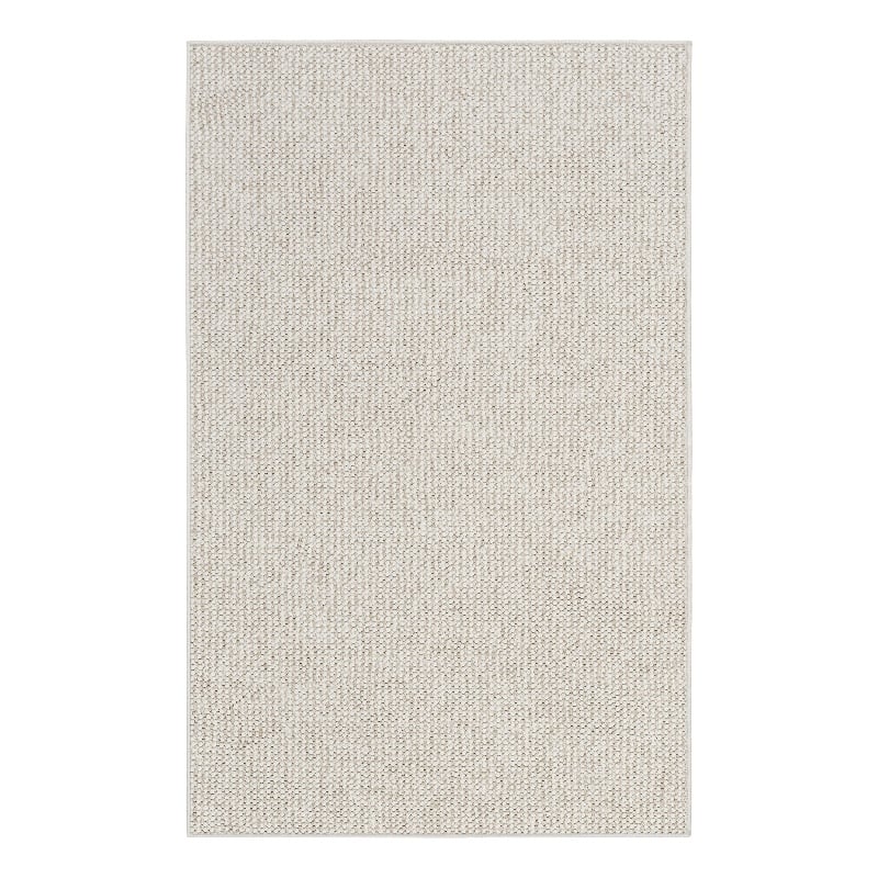 Nourison Home Textured Home 2' x 4' Ivory Beige Farmhouse Indoor Rug